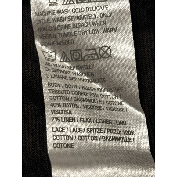 Denim & Co. NWT Canyon Retreat Tall Easy MidiBoot Dress L Tiered Cotton Blend - Picture 5 of 5